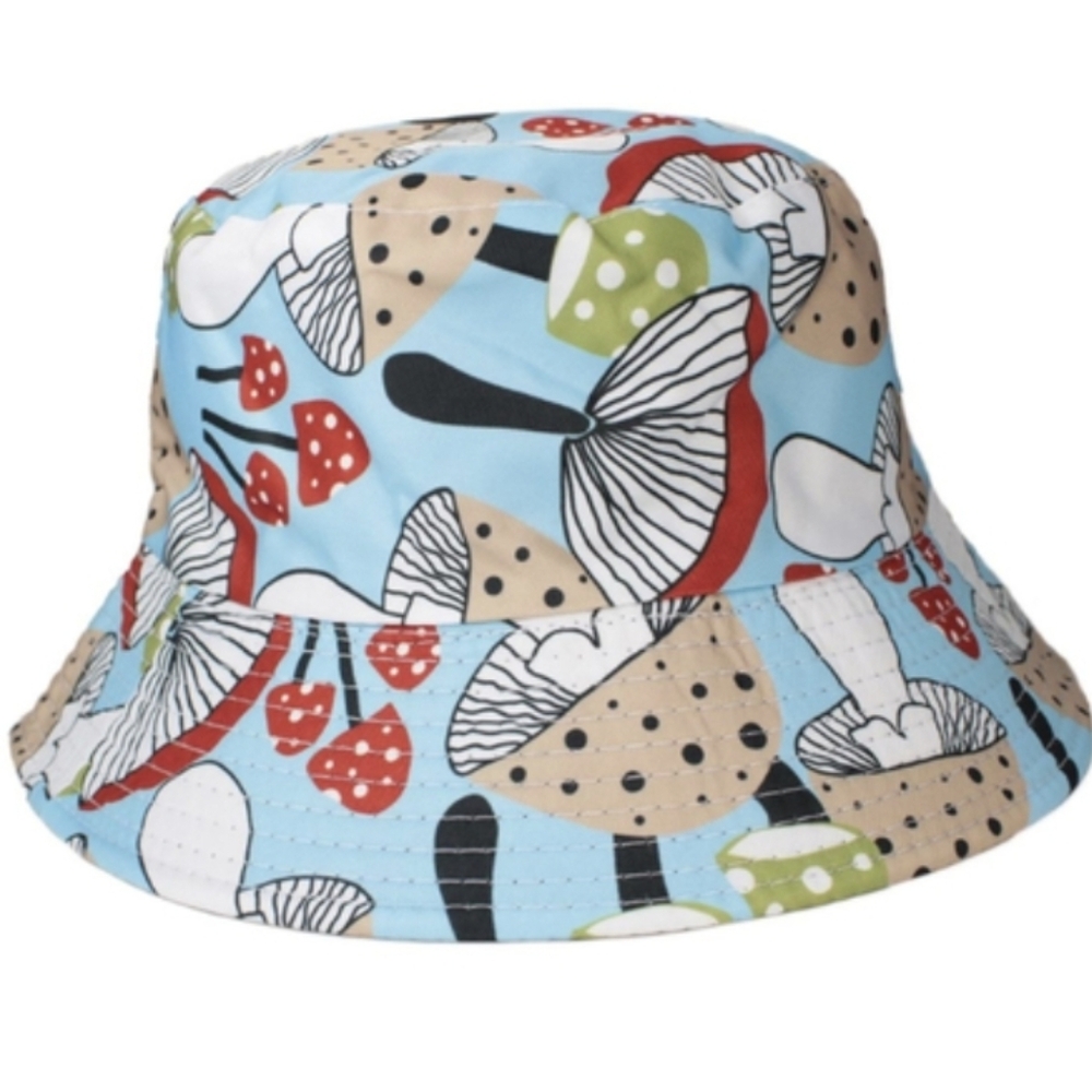 Reversible‎ Mushroom & Black Bucket Hat Unisex